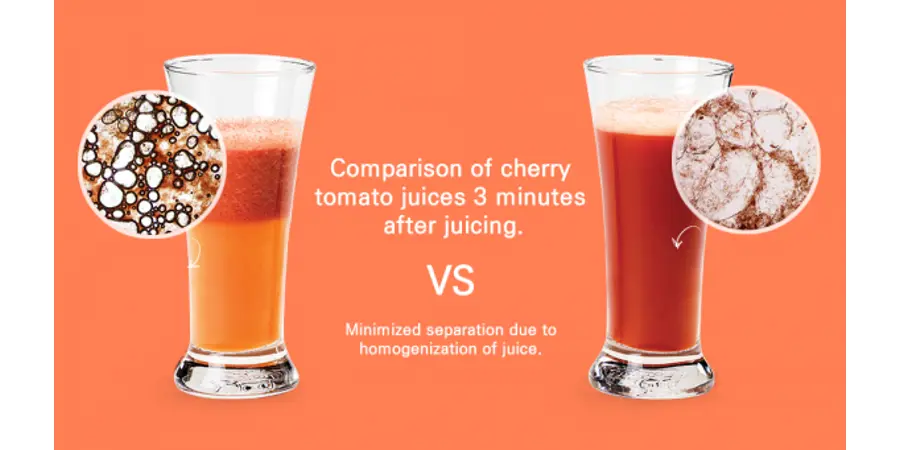 A juicer with a patent that provides more vitamins and minerals